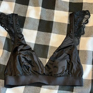 Aerie black lace bralette size Small